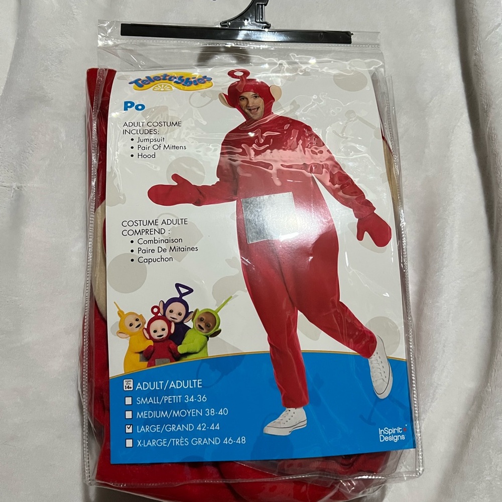 Teletubbies Po Adult Costume Size L Brand New